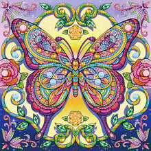 Load image into Gallery viewer, Butterfly 30*30CM(Canvas) Partial Special Shaped Drill Diamond Painting
