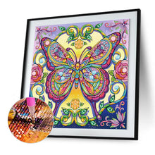 Load image into Gallery viewer, Butterfly 30*30CM(Canvas) Partial Special Shaped Drill Diamond Painting
