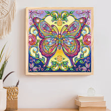 Load image into Gallery viewer, Butterfly 30*30CM(Canvas) Partial Special Shaped Drill Diamond Painting

