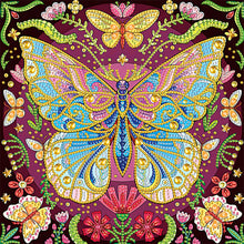 Load image into Gallery viewer, Butterfly 30*30CM(Canvas) Partial Special Shaped Drill Diamond Painting
