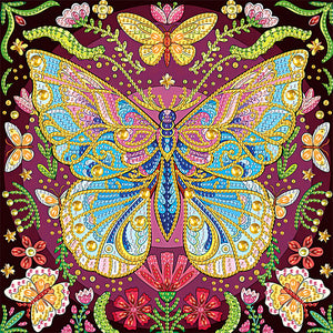 Butterfly 30*30CM(Canvas) Partial Special Shaped Drill Diamond Painting