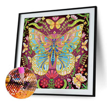 Load image into Gallery viewer, Butterfly 30*30CM(Canvas) Partial Special Shaped Drill Diamond Painting
