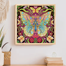 Load image into Gallery viewer, Butterfly 30*30CM(Canvas) Partial Special Shaped Drill Diamond Painting
