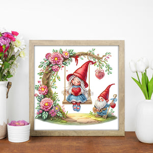Swinging 30*30CM(Canvas) Partial Special Shaped Drill Diamond Painting