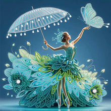 Load image into Gallery viewer, Woman With A Beautiful Skirt 30*30CM(Canvas) Partial Special Shaped Drill Diamond Painting
