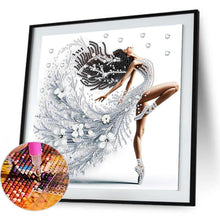 Load image into Gallery viewer, Beautiful Skirt Woman 30*30CM(Canvas) Partial Special Shaped Drill Diamond Painting
