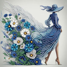 Load image into Gallery viewer, Beautiful Skirt Woman 30*30CM(Canvas) Partial Special Shaped Drill Diamond Painting

