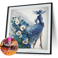 Load image into Gallery viewer, Beautiful Skirt Woman 30*30CM(Canvas) Partial Special Shaped Drill Diamond Painting
