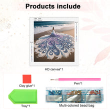 Load image into Gallery viewer, Woman With A Beautiful Skirt 30*30CM(Canvas) Partial Special Shaped Drill Diamond Painting
