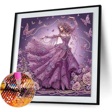 Load image into Gallery viewer, Beautiful Skirt Woman 30*30CM(Canvas) Partial Special Shaped Drill Diamond Painting
