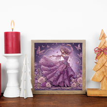 Load image into Gallery viewer, Woman With A Beautiful Skirt 30*30CM(Canvas) Partial Special Shaped Drill Diamond Painting
