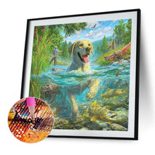 Load image into Gallery viewer, Puppy 40*40CM(Canvas) Full Round Drill Diamond Painting
