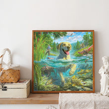 Load image into Gallery viewer, Puppy 40*40CM(Canvas) Full Round Drill Diamond Painting
