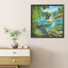 Load image into Gallery viewer, Puppy 40*40CM(Canvas) Full Round Drill Diamond Painting
