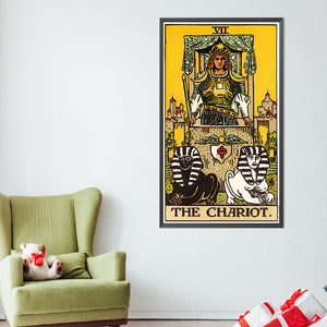 Classic Waiter Tarot Chariot 40*70CM(Picture) Full AB Round Drill Diamond Painting