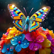 Load image into Gallery viewer, Hydrangea Butterfly 40*40CM(Canvas) Full Round Drill Diamond Painting
