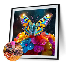 Load image into Gallery viewer, Hydrangea Butterfly 40*40CM(Canvas) Full Round Drill Diamond Painting
