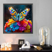 Load image into Gallery viewer, Hydrangea Butterfly 40*40CM(Canvas) Full Round Drill Diamond Painting
