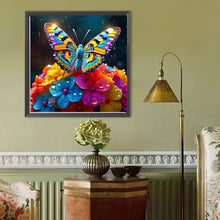 Load image into Gallery viewer, Hydrangea Butterfly 40*40CM(Canvas) Full Round Drill Diamond Painting
