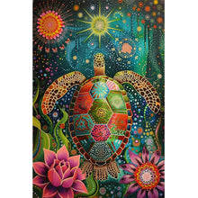Load image into Gallery viewer, Flower Turtle 40*60CM(Canvas) Full Round Drill Diamond Painting
