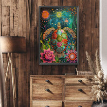 Load image into Gallery viewer, Flower Turtle 40*60CM(Canvas) Full Round Drill Diamond Painting
