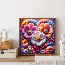 Load image into Gallery viewer, Flower 40*40CM(Canvas) Full Round Drill Diamond Painting
