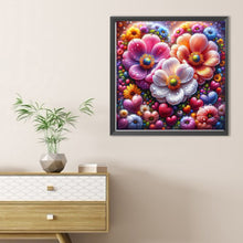 Load image into Gallery viewer, Flower 40*40CM(Canvas) Full Round Drill Diamond Painting
