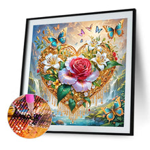 Load image into Gallery viewer, Heart Flower 40*40CM(Canvas) Full Round Drill Diamond Painting
