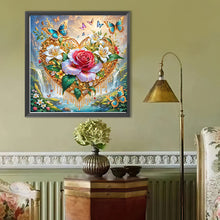 Load image into Gallery viewer, Heart Flower 40*40CM(Canvas) Full Round Drill Diamond Painting
