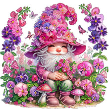 Load image into Gallery viewer, Flower And Gnome 30*30CM(Canvas) Partial Special Shaped Drill Diamond Painting
