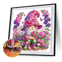 Load image into Gallery viewer, Flower And Gnome 30*30CM(Canvas) Partial Special Shaped Drill Diamond Painting
