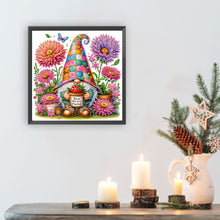 Load image into Gallery viewer, Flower And Gnome 30*30CM(Canvas) Partial Special Shaped Drill Diamond Painting

