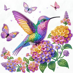 Flower And Bird 30*30CM(Canvas) Partial Special Shaped Drill Diamond Painting