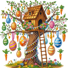 Load image into Gallery viewer, Tree House And Egg 30*30CM(Canvas) Partial Special Shaped Drill Diamond Painting
