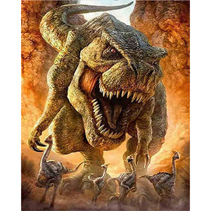 T-Rex 40*50CM(Canvas) Full Round Drill Diamond Painting