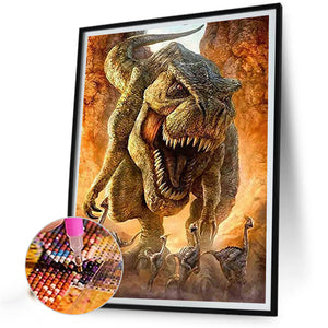 T-Rex 40*50CM(Canvas) Full Round Drill Diamond Painting
