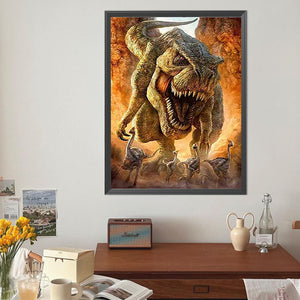 T-Rex 40*50CM(Canvas) Full Round Drill Diamond Painting