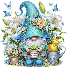 Load image into Gallery viewer, Lily And Gnome 30*30CM(Canvas) Partial Special Shaped Drill Diamond Painting
