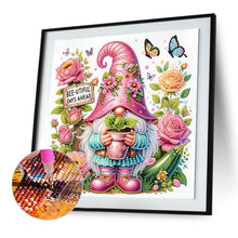 Load image into Gallery viewer, Flower And Gnome 30*30CM(Canvas) Partial Special Shaped Drill Diamond Painting
