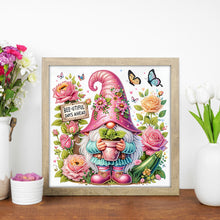 Load image into Gallery viewer, Flower And Gnome 30*30CM(Canvas) Partial Special Shaped Drill Diamond Painting
