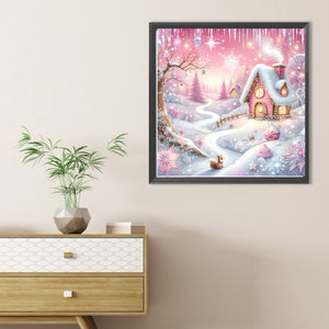 House Scenery 30*30CM(Canvas) Full Round Drill Diamond Painting