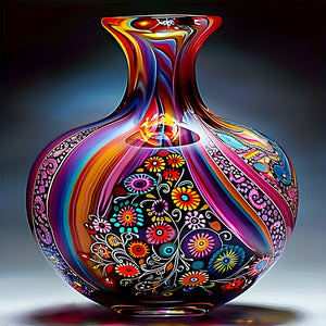 Art Vase 40*40CM(Canvas) Full Round Drill Diamond Painting