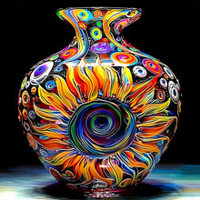 Load image into Gallery viewer, Art Vase 40*40CM(Canvas) Full Round Drill Diamond Painting
