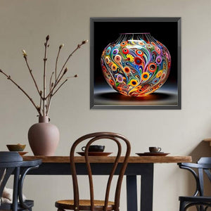 Art Vase 40*40CM(Canvas) Full Round Drill Diamond Painting