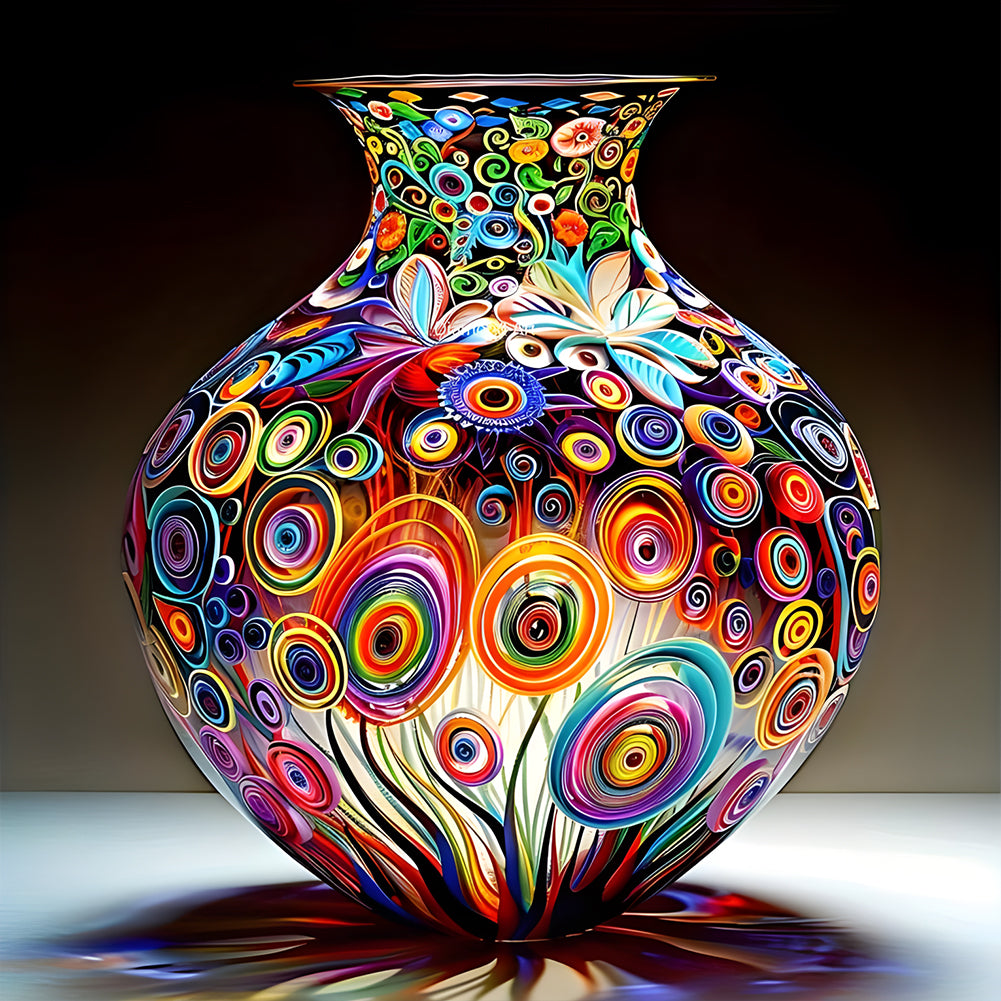 Art Vase 40*40CM(Canvas) Full Round Drill Diamond Painting
