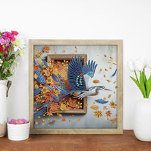 Load image into Gallery viewer, Crane Escaping From The Frame 30*30CM(Canvas) Partial Special Shaped Drill Diamond Painting
