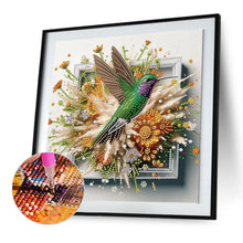 Load image into Gallery viewer, Hummingbird Escaping From The Frame 30*30CM(Canvas) Partial Special Shaped Drill Diamond Painting
