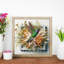 Load image into Gallery viewer, Hummingbird Escaping From The Frame 30*30CM(Canvas) Partial Special Shaped Drill Diamond Painting
