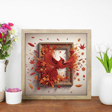 Load image into Gallery viewer, Cardinal Escaping From The Frame 30*30CM(Canvas) Partial Special Shaped Drill Diamond Painting

