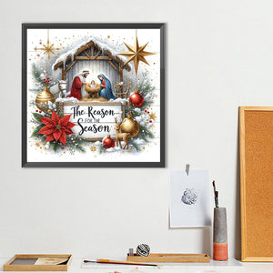 Christmas 40*40CM(Canvas) Full Round Drill Diamond Painting